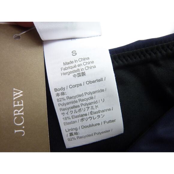 NWT J.Crew Swim Separates Navy Blue Bikini Bottom M Cheeky Bottoms - Picture 4 of 5